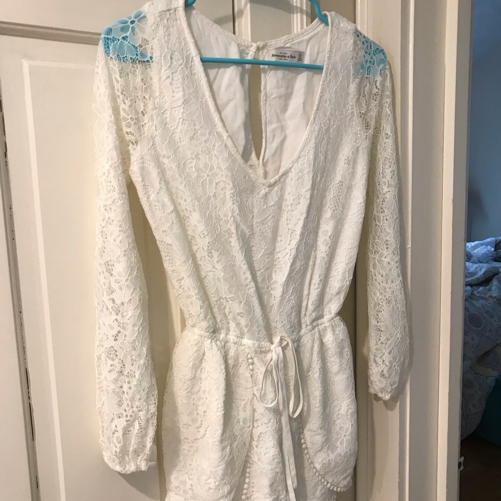 White lace romper